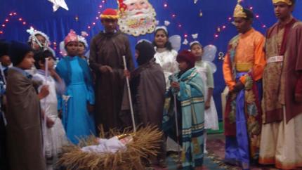 A Christmas celebration in northern India
