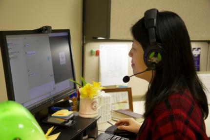 Chen builds trust with her callers, then offers support.