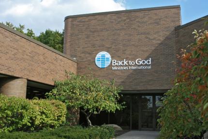 Back to God Ministries International’s office in Palos Heights, Ill.