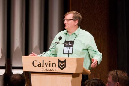 Rev. Paul De Vries speaks to Synod 2018 on behalf of the COD