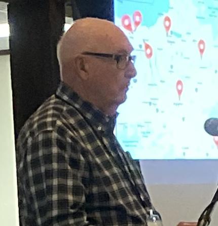 Glen Bloem talked about being joyful, prayerful, and thankful as he spoke at his last classis meeting as treasurer.