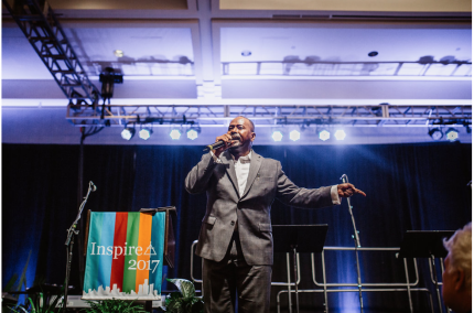 Harvey Carey shared his story with passionate words at Inspire 2017