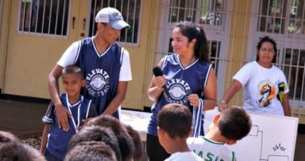 Members of basketball team