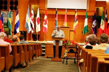 Rev. Joel Hogan speaks about missions in Ripon