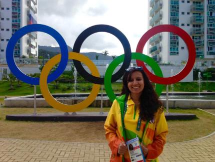 Melody Mendonça volunteered at the summer Olympic Games in Rio de Janeiro.