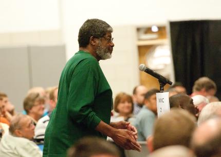 Elder Mack Randall, Classis Grand Rapids North: “If the number [of ethnic delegates] drops below 25, do ethnic advisers come back?”