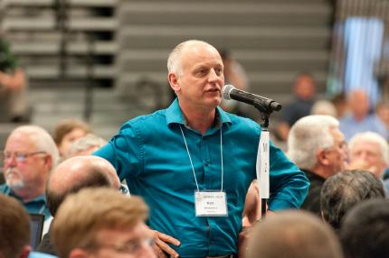 Ken Benjamins, chair of the Sermons for Reading Services committee.