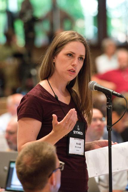 Rev. Heidi De Jonge: “I hope this will also address emotional abuse and other ungodly conduct.” 