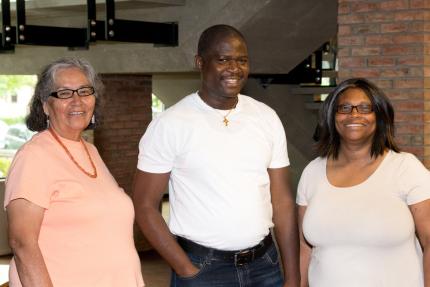 Synod 2016 ethnic advisers (l-r): Darleen Litson, John Lendein, and Sheila Johnson