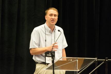 Committee reporter Joel Vander Werken walked delegates through a complex set of revisions to CRC corporate bylaws.