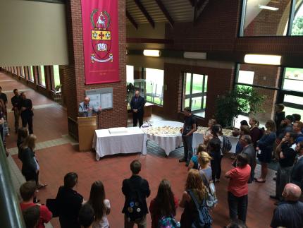 People gather for launch of new program at Redeemer University College.