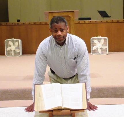 Reggie Smith in the sanctuary of Roosevelt Park CRC
