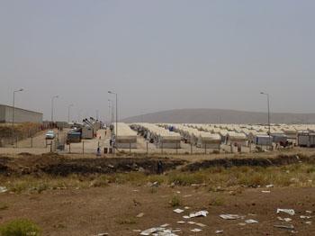 A Syrian refugee camp