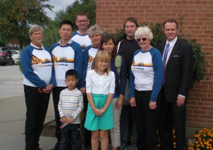 Grace CRC Scarborough members who participated in the Ride for Refuge fundraiser