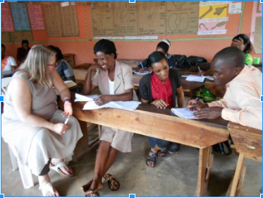 Education Care instructor works with teachers.