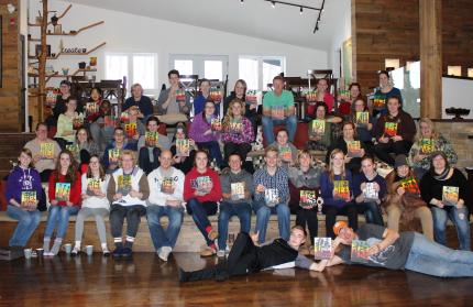 Young leaders and mentors at weekend retreat